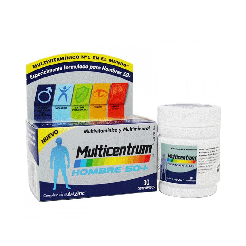 Multicentrum Hombre 50+ 30 Comprimidos