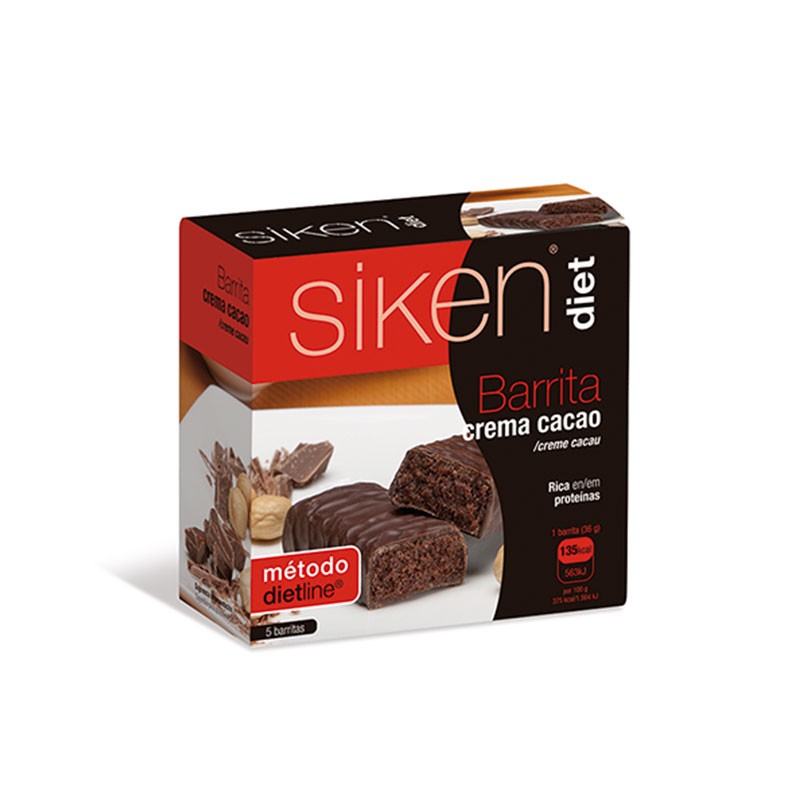 Siken Diet Barrita Crema Cacao 5 Barritas