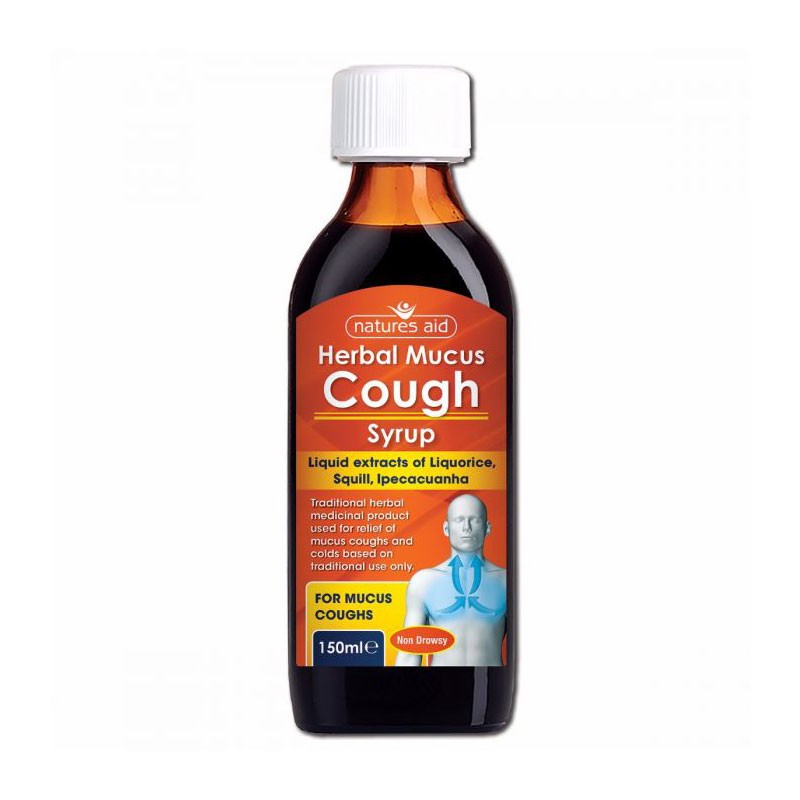 Natures Aid Herbal Mucus Cough Jarabe 150ml