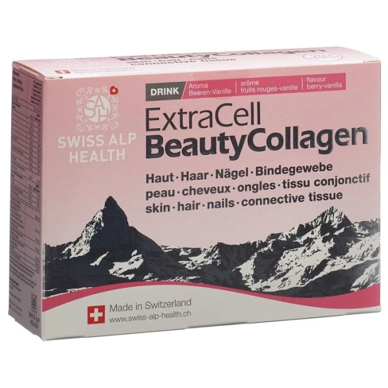 Swiss Alp Health Extra Cell Para Piel Cabello Y Uñas Sabor A Bayas Y Vainilla 6690