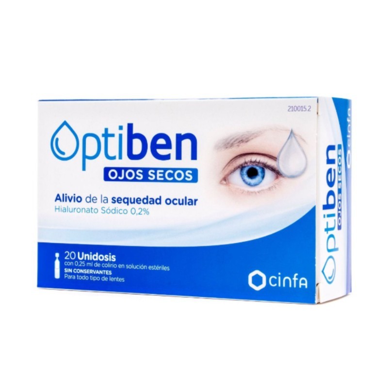 Optiben Ojos Secos Colirio 20 monodosis